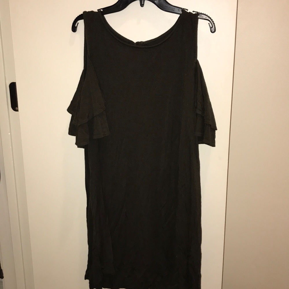 Francesca’s, dark green dress